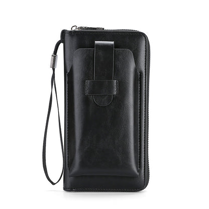 🎉⏰Oferta por tiempo limitado:💼Cartera multifuncional para hombre de cuero genuino hecha a mano de nuevo estilo