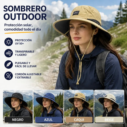 🔥✨【Compra 1 y llévate 1 gratis】🧢Sombrero tipo cubo plegable unisex para protección solar