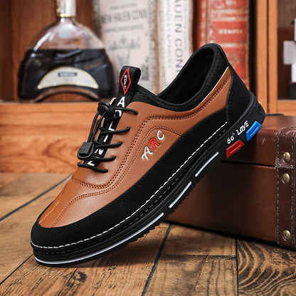 💯🔥👟【39-48】Los zapatos de negocios casuales para hombre están hechos de cuero impermeable y resistente a las manchas con una suela suave para un uso cómodo.