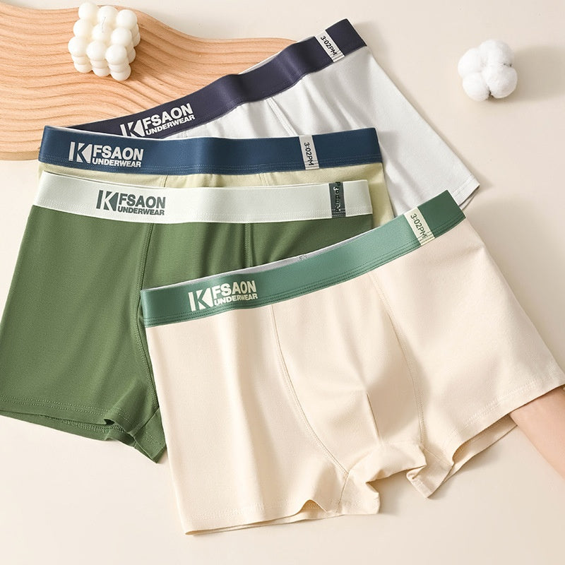 🧊🌟【Compra 3 y llévate 3 gratis】Calzoncillos bóxer de tiro medio, cómodos y transpirables para hombre