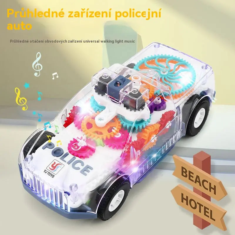 🚔️🚨Simulační policejní auto se světly a hudbou, dětská vzdělávací hračka policejní auto