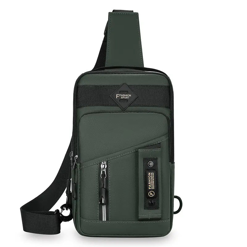 🔥Bolso de hombro impermeable con cremallera para hombre