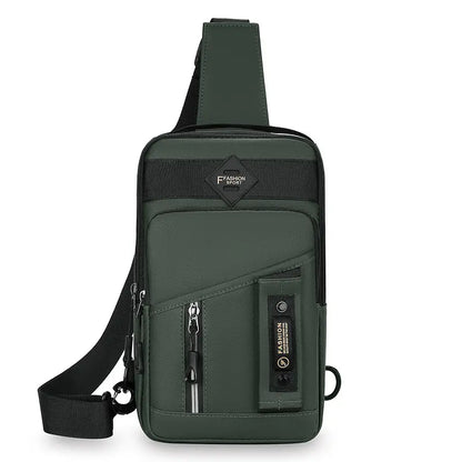 🔥Bolso de hombro impermeable con cremallera para hombre
