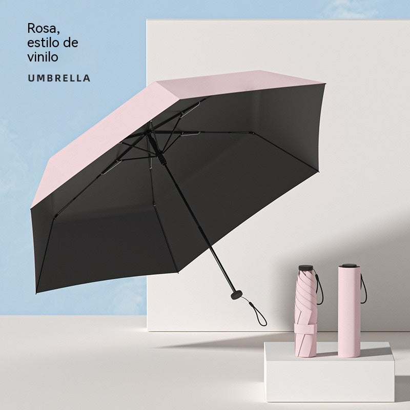 🌂🌂 Paraguas portátil ultraligero para todo tipo de clima con protección UV.