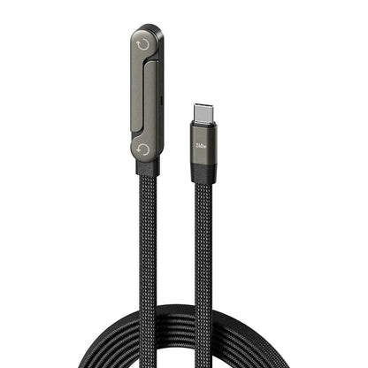 🔥30%OFF🔥⚡Cable de carga rápida 2 en 1 con soporte ajustable para teléfono🔋