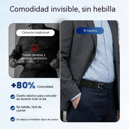 [4 piezas 23 euros]Cinturón elástico sin hebilla para hombre y mujer: ajustable, elástico e invisible