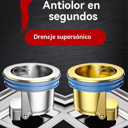 🔥 Desagüe universal de latón para suelo con núcleo desodorizante antiolor 🚿✨