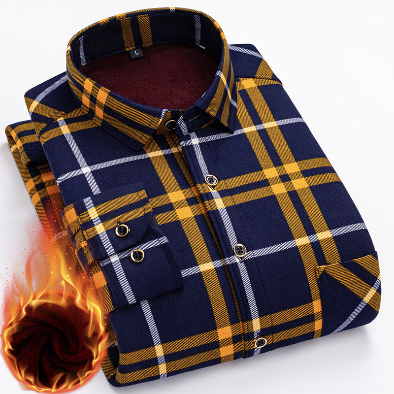 👔【L-5XL】Nova muška termo majica s obostranim plišem za jesen i zimu – moderna i svestrana.