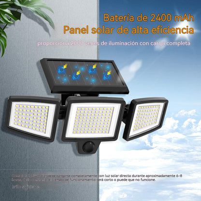 Lámpara solar de exterior con mando a distancia