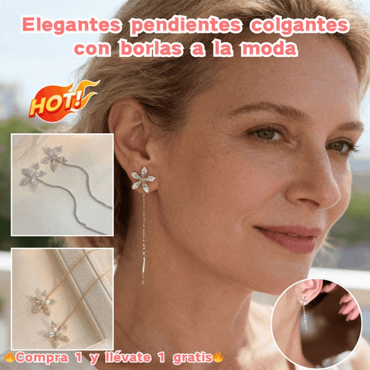 【Compra 1 y llévate 1 gratis】Elegantes pendientes colgantes con borlas a la moda