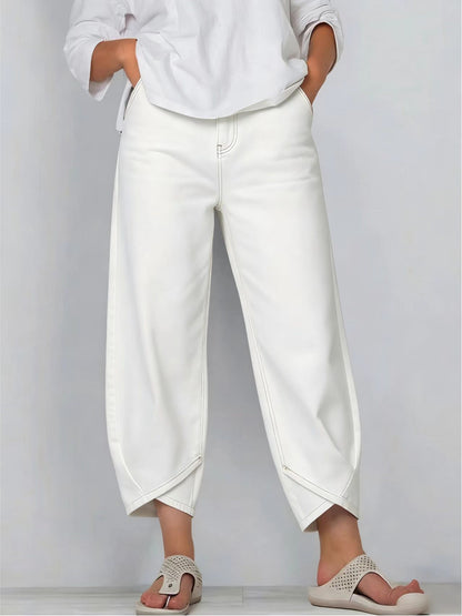 🔥Oferta especial de novedades: jeans casuales de pierna ancha para mujer.