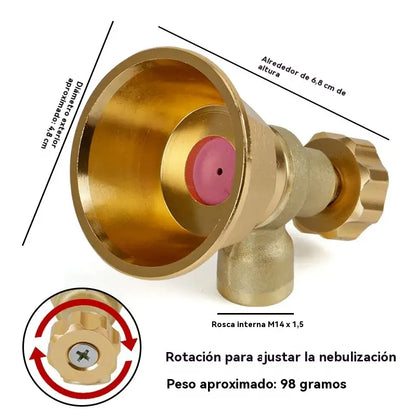 💦Boquilla de Riego Ajustable de Latón para Pulverizador Agrícola 🌾