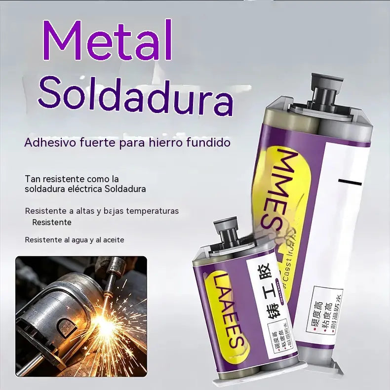 👍【2 piezas 25 euros】🧰 Adhesivo de gran resistencia para fundición. ✅ Apto para metal, acero inoxidable, plástico, etc. Se puede soldar tras el curado. 🔥 Resistente al agua y al calor.