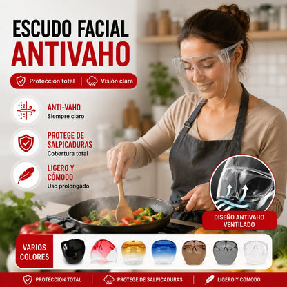 🛡️Protector facial  Protege contra gotas, niebla, viento, ojos, polvo y humos.