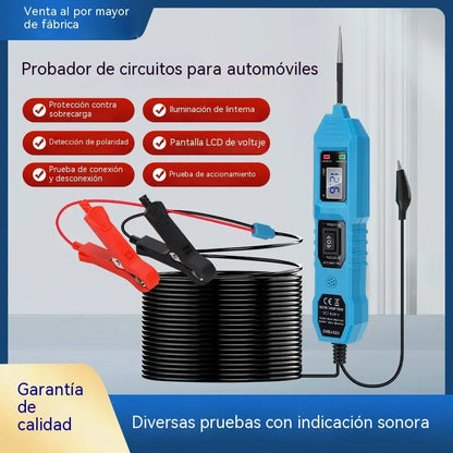 Lápiz de prueba multifuncional para automóviles con pantalla LCD, comprobador de circuitos de 3,5-36 V.