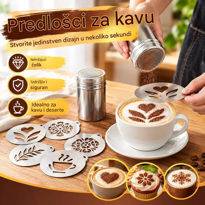 ☕ Šablona od nehrđajućeg čelika za latte art