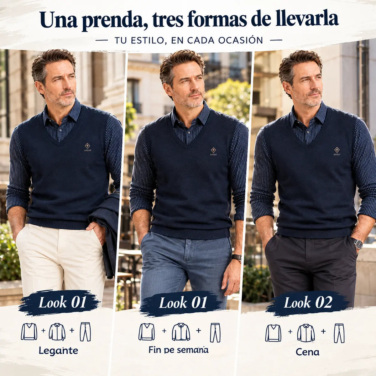 👔Rebajas de fin de año🔥【M-4XL】Conjunto de dos piezas de cachemir premium para hombre, cálido y versátil.
