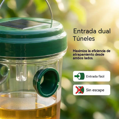 【2 piezas 25 €】🐝☀️ Trampa solar para avispas para patios y jardines 🔋🌿 – Altamente eficiente, recargable, resistente a la intemperie, cubre hasta 500 metros cuadrados.