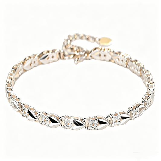 【Compre 1 y obtenga 1 gratis】Love New Fashion Pulsera de plata 925 con un trébol de cuatro hojas para mujer