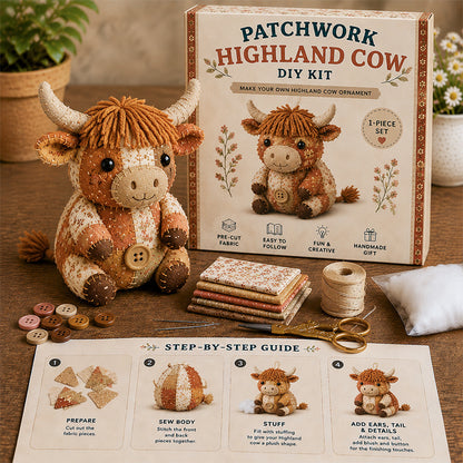 🧵Kit de animales de patchwork DIY – Crea tus propios animales adorables