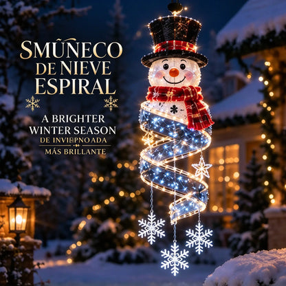 🎄 Colección de luces LED colgantes en espiral con magia navideña ✨