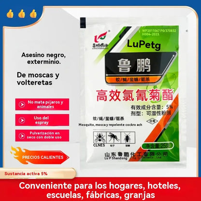 🦟🪰【10 bolsas】El insecticida en polvo de cipermetrina de alta eficiencia más eficaz, se puede utilizar en granjas/hogares/exteriores