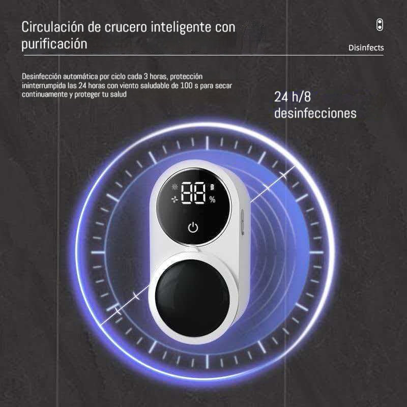 🦠🔋Miniportacepillos de dientes automático de pared con función de esterilización UV.