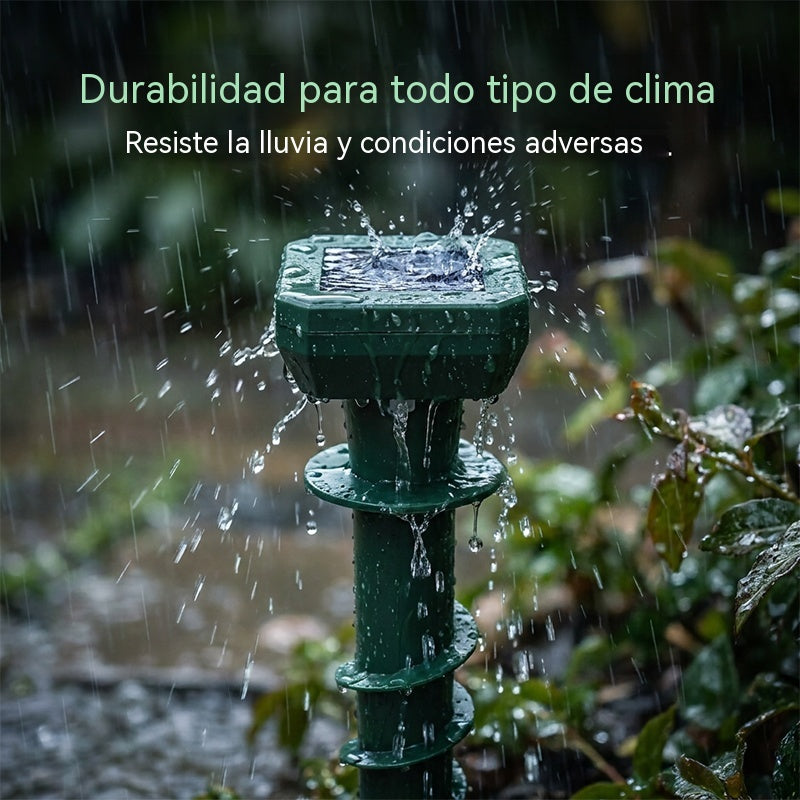 🔥【57% DE DESCUENTO】🔥Repelente ultrasónico solar para animales de exterior: puede ahuyentar pájaros y animales.