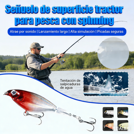 🔥【5 piezas】Señuelo de hélice para tractor de superficie