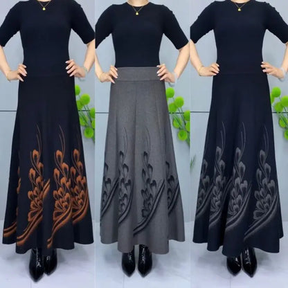 🔥【50%OFF】👗🎀【S-3XL】Őszi és téli vastagított gyapjúszoknya, divatos és sokoldalú