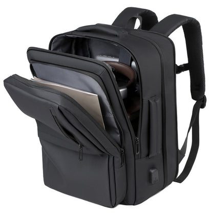 Mochila extensible de gran capacidad para hombre, adecuada para viajes de negocios y viajes en general.