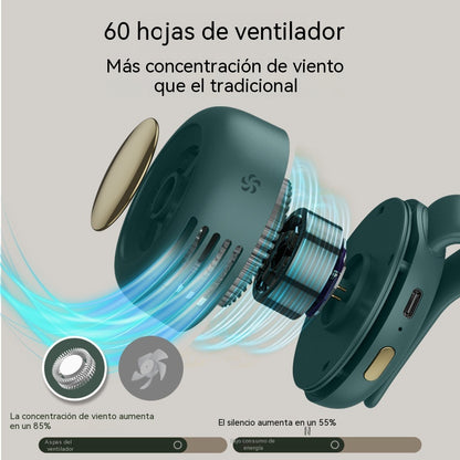 🌬️🌀 【compre uno y llévese otro gratis】Mini ventilador portátil con clip, potente pero silencioso, recargable por USB y con una duración de batería extremadamente larga.