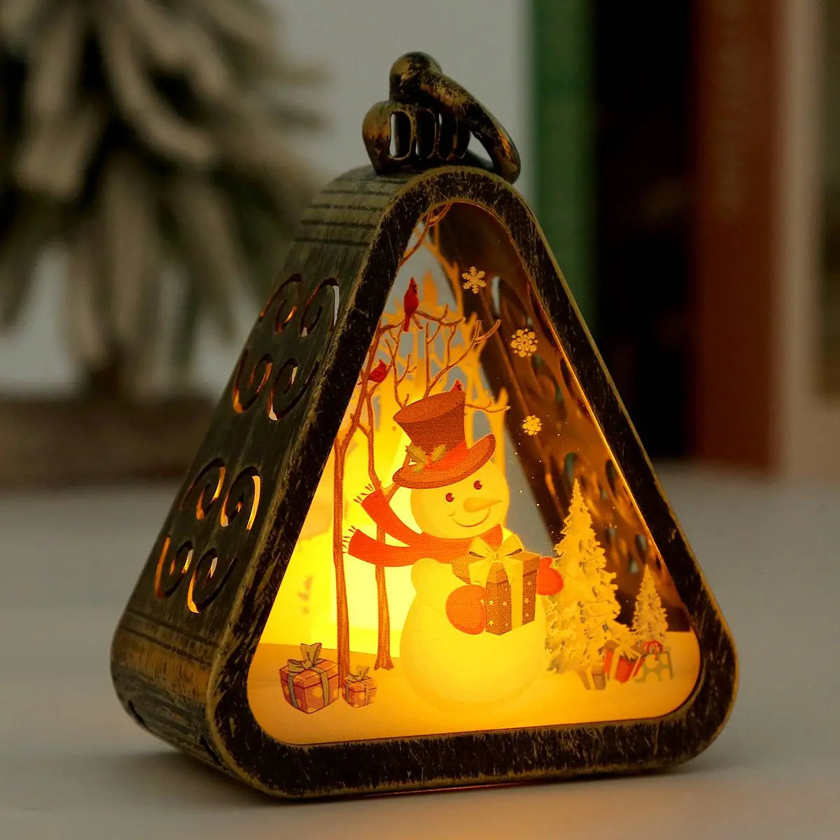 🌲🎅【4 kus 640 Kč】🎁✨Vianočné retro nočné svetielka | Svietiaca dekorácia v tvare snehuliaka + dekorácia na okennú poličku alebo stôl