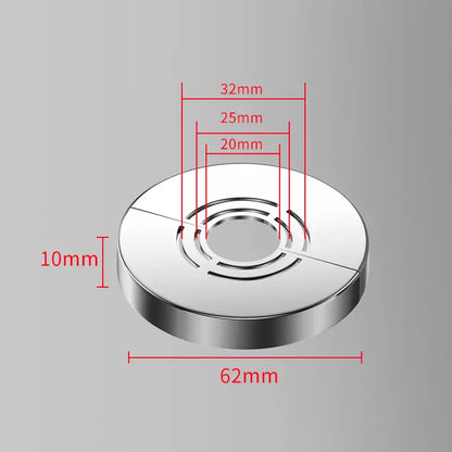 【10 modelos: 28 €】🔧 Cubretubos magnético – 🛠️ Diseño de dos piezas, instalación sin herramientas: cubre los huecos alrededor de las tuberías en segundos. Estética elegante. ¡Ideal para la cocina y el baño! ✨