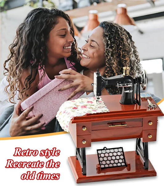 Nueva caja de música de máquina de coser retro, puede reproducir 20 tipos de música.