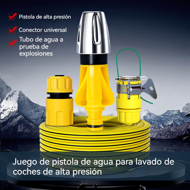 🔥【Compra 1, llévate 1 gratis🚿🚗】Juego de pistolas de agua multifuncionales ajustables de alta presión para lavado de autos