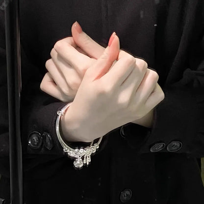 【50% de descuento】✨【Compra uno y llévate otro gratis】【2 piezas 27 euros】Pulsera ajustable de plata de ley 925