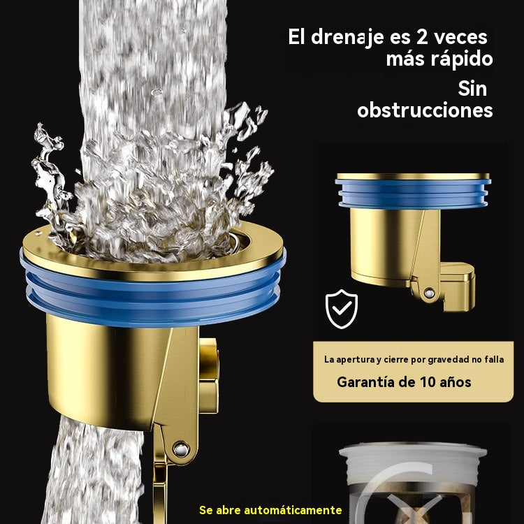 【Compra 1 y llévate 1 gratis】【2 piezas】 Desagüe universal de latón para suelo con núcleo desodorizante antiolor