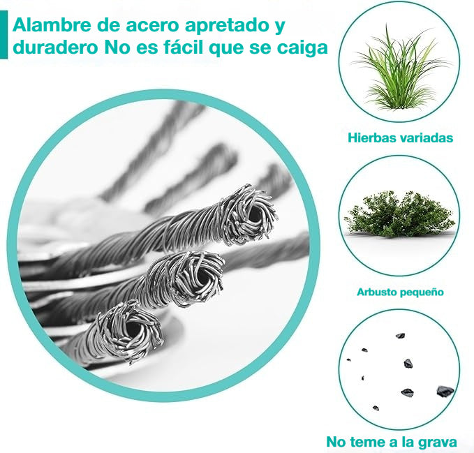 💯【50%OFF】Disco de corte para cortacésped de alambre de acero de 6 pulgadas