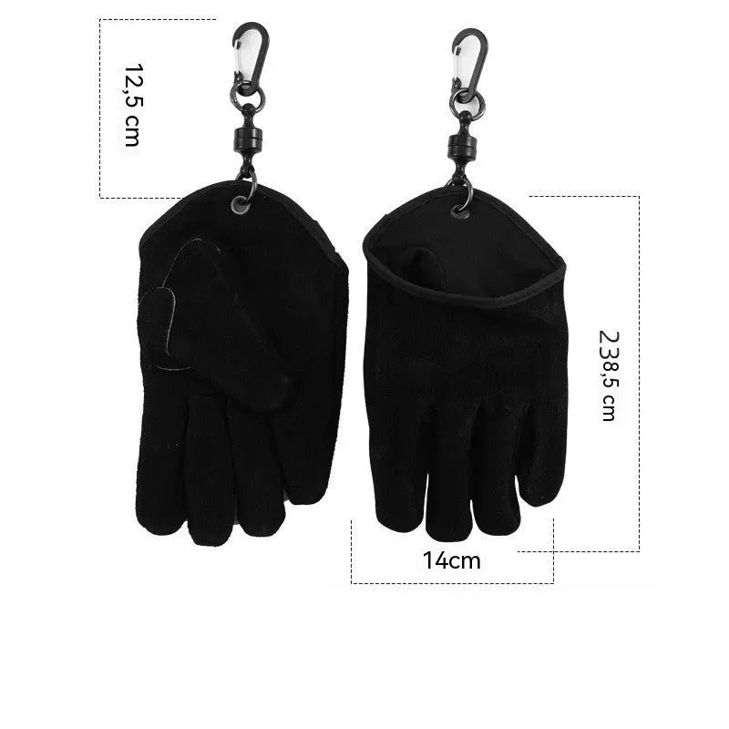 Guantes de trabajo de piel de vacuno gruesos y resistentes al desgaste para exteriores