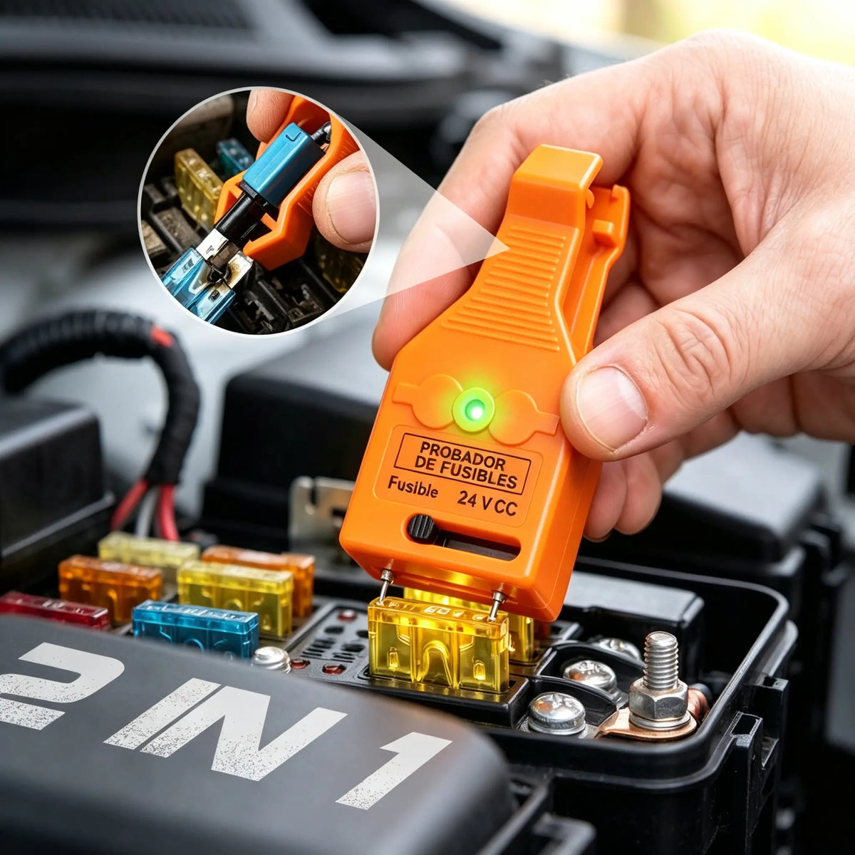 🚗💡⚡Probador de fusibles y clips de fusibles para automóviles con luz LED