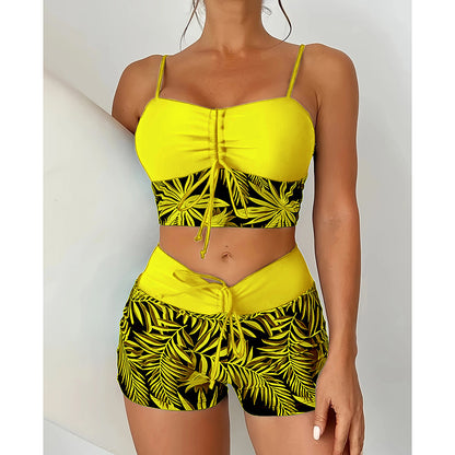🏖️👙【S-2XL】Elegante traje de baño estampado de tallas grandes【40-110 kg】