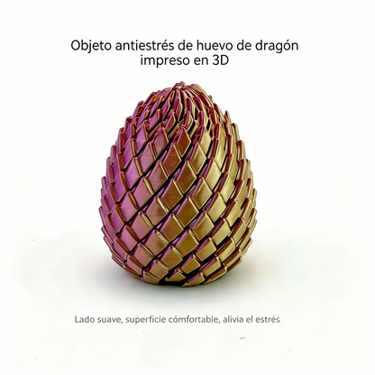 🔥Compra 1, llévate 1 gratis】🦖 🌀 Huevo espiral con textura de escamas de dragón impreso en 3D