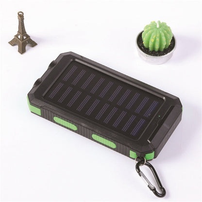 ☀️Batería externa solar de 10000 mAh, cargador solar con doble lámpara LED, ideal para viajes y acampadas #SELECCIONESPRECIOSAS