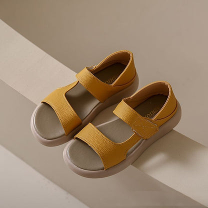 🔥【Precio súper bajo】🔥【Tallas 35-43】👡Sandalias retro de verano de una sola pierna 2026 hechas de cuero suave y suela suave