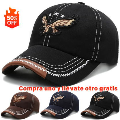 🔥【Productos más vendidos】💙Gorra de béisbol con bordado de águila