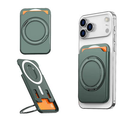 📱📎El soporte magnético para tarjetas de tu teléfono se transforma en un soporte giratorio de 360°, compatible con todas las marcas de teléfonos móviles.