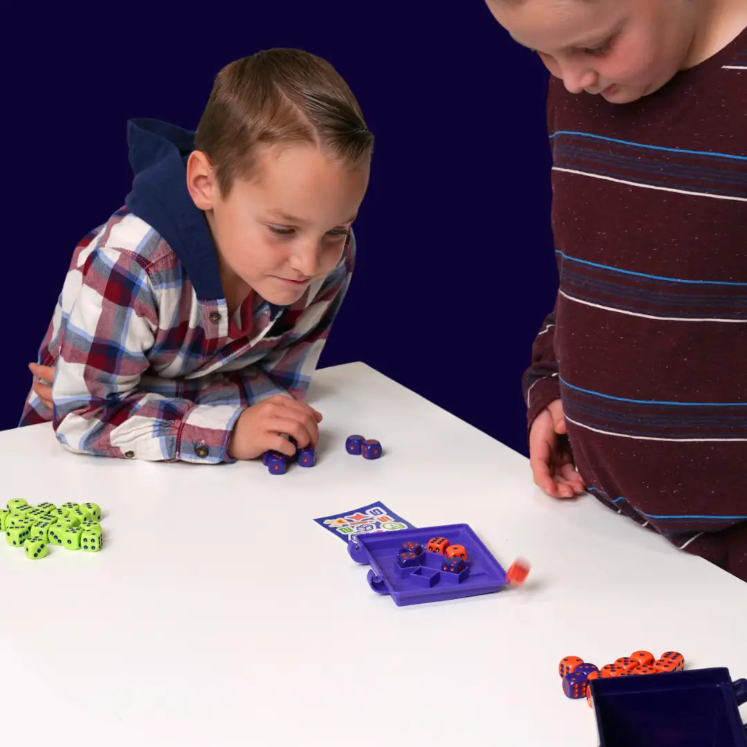 Juego de dados educativo y dinámico para niños