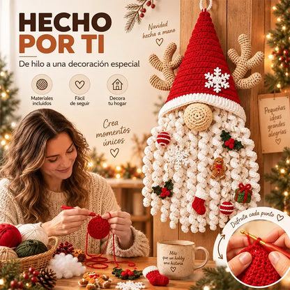 🔥 ¡Gran oferta! 🔥⏳ 🧶 Colección de kits DIY de colgadores para puerta en crochet 3D (temática estacional) | Incluye lanas a juego, relleno, accesorios e instrucciones paso a paso 💕