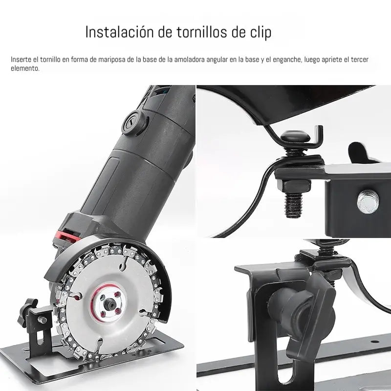🪚⚡Nuevo soporte para amoladora angular 【base + bolsa protectora incluidas】